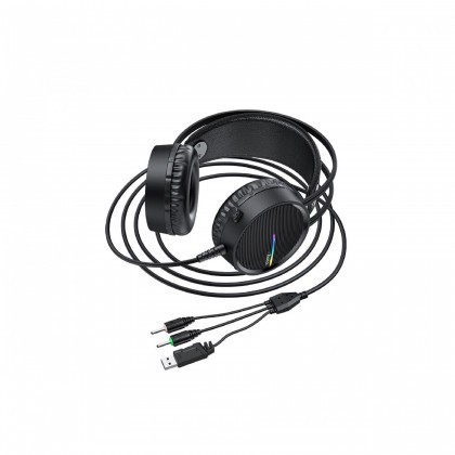 hoco Headhoco phones W100 Touring Gaming Headset Black Color